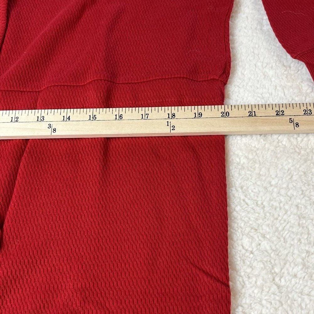 Vintage Eddie Bauer Women's Cotton One Piece Base layer Pajamas Medium Tall Red - Picture 5 of 9